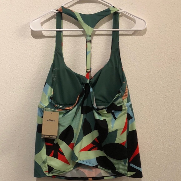 Nike Artistic Green and Red Bikini Swimwear - Picture 6 of 7